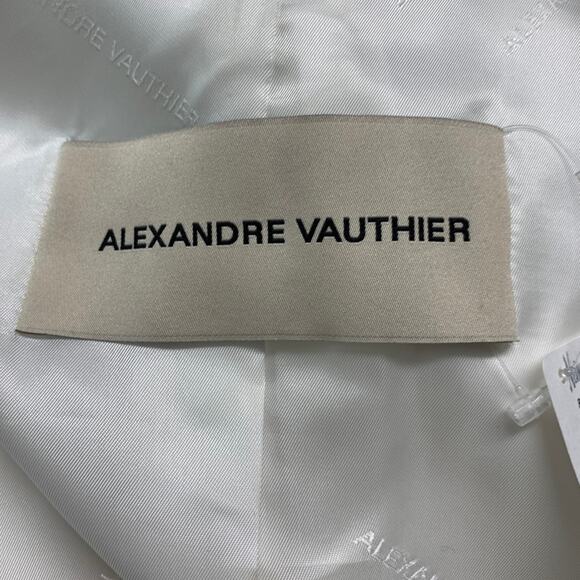 ALEXANDER VAUTHIER Size 10 White Off White Blazer - Picture 4 of 7